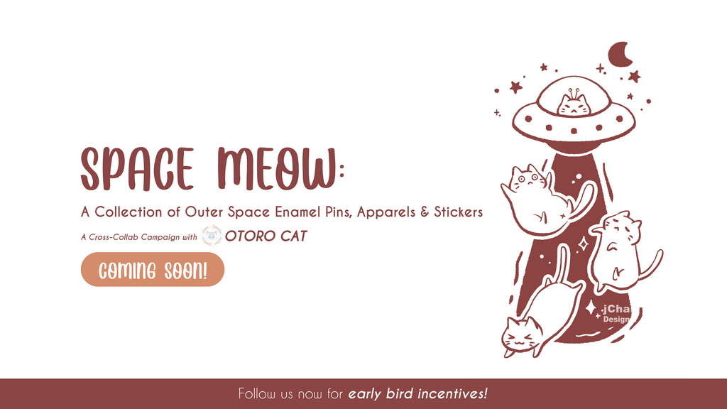 Space Meow - A Collection of Outer Space Enamel Pins, Apparels & Stickers